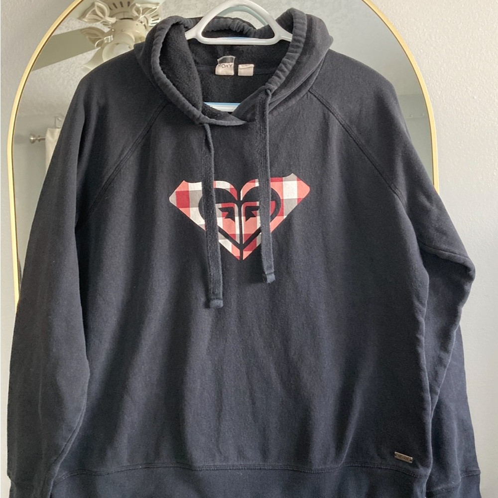 Roxy Black and Red Sweatshirt Hoodie